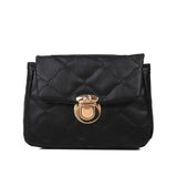 Women's Crossbody Bag Chain Style Solid Pu Leather Casual Messenger Bag