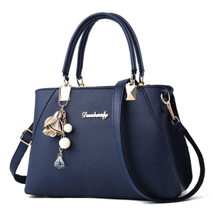 Casual Tassel PU Leather Totes Bag Women's Messenger Bags