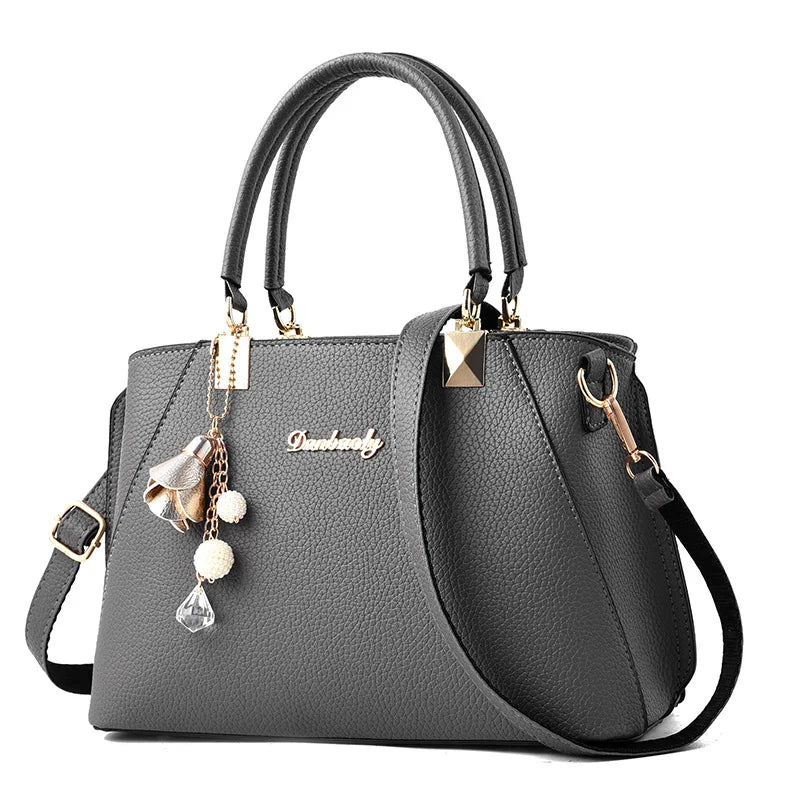 Casual Tassel PU Leather Totes Bag Women's Messenger Bags
