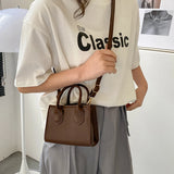 Women's PU Leather Shoulder Bag Crossbody Mini Shopper Purse Handbag