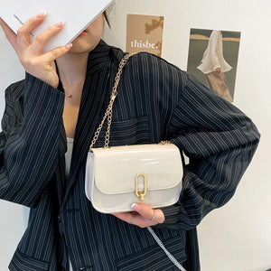 Retro Messenger Bag Lock Shoulder Bag