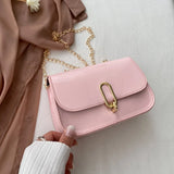 Retro Messenger Bag Lock Shoulder Bag