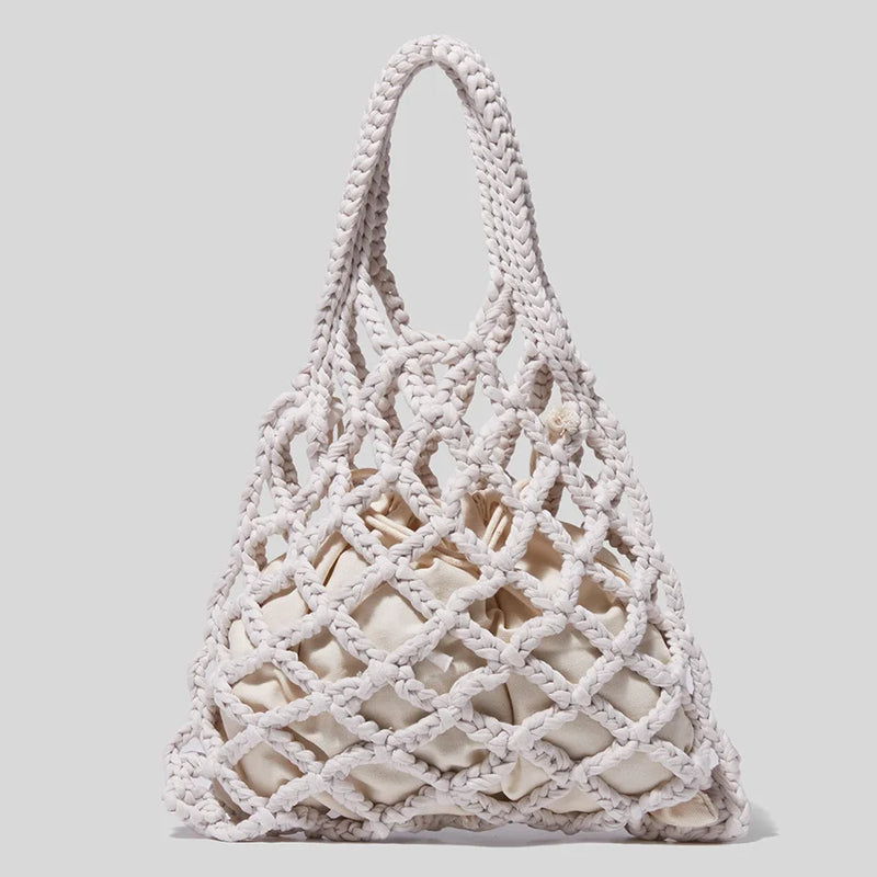 Female Bag Japanese and Woven Handbag All-match