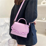 Thick Chain Small Crossbody Bag Candy Shoulder Handbag