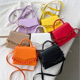 Thick Chain Small Crossbody Bag Candy Shoulder Handbag