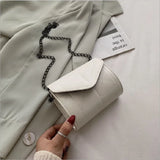 Plaid Chain Messenger Bag Casual Mini Crossbody Square Bag