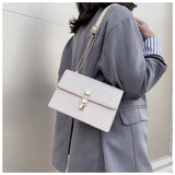 Women's Shoulder Bag Chain Solid Evening Bag Tote