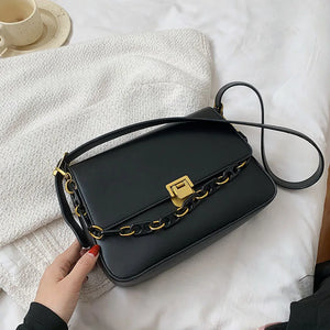 Tote Bag Pu Leather Crossbody Shoulder Square Handbag Women's Totes