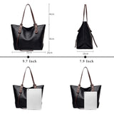 Leather Tote Shoulder Bag High Retro Women Handbags