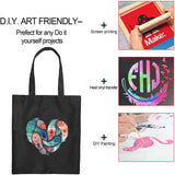 Feather Print Canvas Shoulder Bag Large Capacity Reusable Shopping Bag