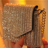 Women's Bling Crossbody Bag Rhinestone Mini Envelop Shoulder Purse