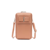Female Bowknot Large Capacity Messenger Bag Solid Ladies Single Shoulder Purse