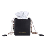 Letter Print Shoulder Bag Messenger Bag for Women Yellow