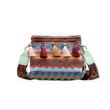 Female Bucket Canvas Bag Summer Ribbon Bucket Bag Ins Girls Ethnic Style