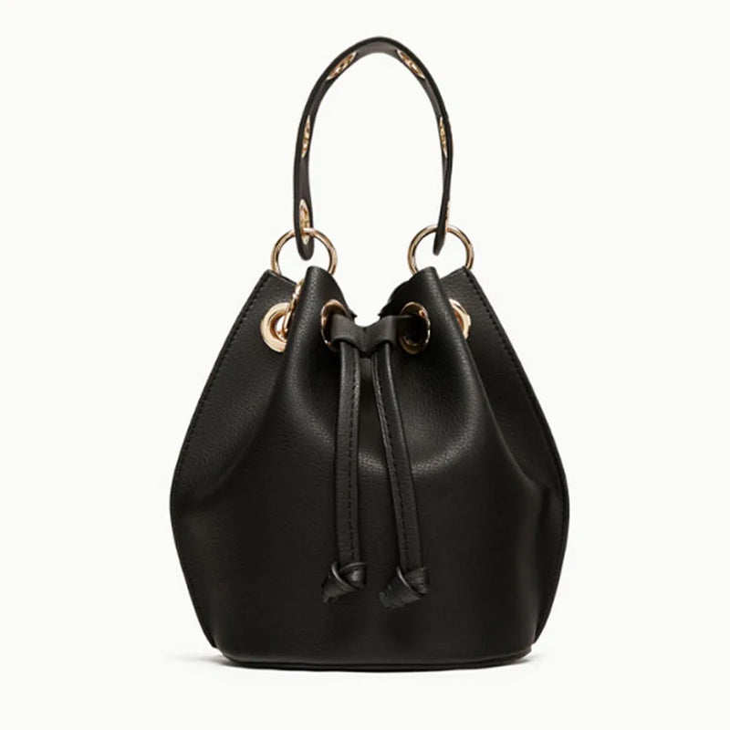 Women's Mini Bucket Bag with Chain Strap