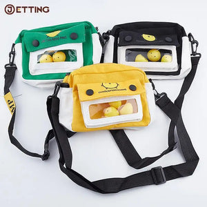 Female Canvas Bag Cartoon Chicken Messenger Bags For Outdoor Bag