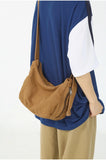 Female Canvas Side Sling Shoulder Bag Student Casual Cotton Crossbody Bag