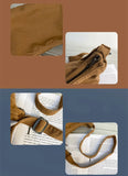 Female Canvas Side Sling Shoulder Bag Student Casual Cotton Crossbody Bag