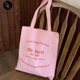 Women's Paris Printed Shoulder Bag Eco-Friendly Handbag