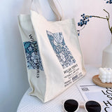Vintage Flower Garden Print Shoulder Bag