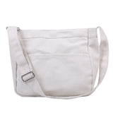Female Canvas Shoulder Bags Handbags for Women Ladies Satchel Cotton Crossbody B
