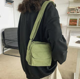 Small Canvas Phone Sling Bag Y2K Grunge Style