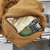 Female Vintage Backpack Women Laptop Bags Brown Girl Travel School Bag