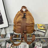 Female Vintage Backpack Women Laptop Bags Brown Girl Travel School Bag