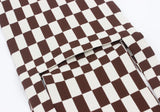 Retro Crochet Plaid Side Sling Shoulder Bag Y2K Soft Knitted Flap Crossbody