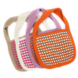 Women's Casual Crochet Soft Slouchy Shoulder Bag