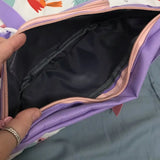 Chest Bag Cartoon Dinosaur Embroidery Purple Banana Fanny Pack Belt Bags