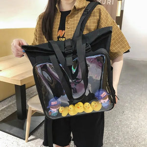 Female Big Ita Bag Backpack Ducks Display Layer School-Bag Women Backpack