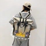 Female Big Ita Bag Backpack Ducks Display Layer School-Bag Women Backpack