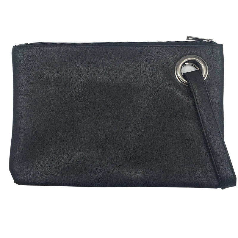 Stylish Leather Envelope Clutch Bag for Women