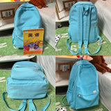 Female College Bag Cotton Fabric Student Women Backpacks