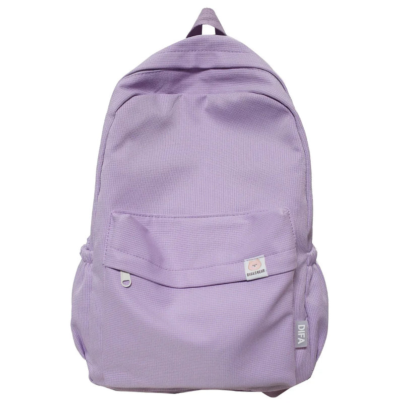 Female College Bag Cotton Fabric Student Women Backpacks