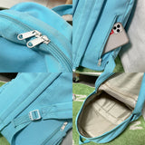 Female College Bag Cotton Fabric Student Women Backpacks