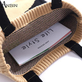 Women's Cat Pattern Woolen Tote Bag