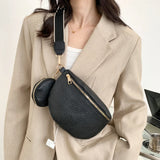 Women's Fanny Pack Waist Bags PU Leather Crossbody Chest Bags