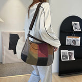 Women's Slouchy Shoulder Bag Soft Cotton Fabric