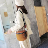 Women Leather Large Capacity Zipper Crossbody Handbag