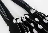 Women's Crochet Pleated Polka Dots Underarm Bag