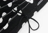 Women's Crochet Pleated Polka Dots Underarm Bag