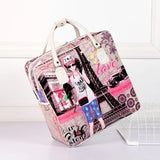 Female Printing PU Leather Women Travel Bag Large Capacity Luggage Bags