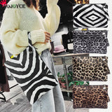 Female Snake Print Wristlet Clutch PU Leather Handbag