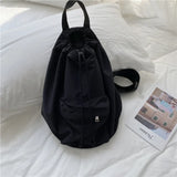Female Drawstring College Backpack Women Laptop Book Bag Girls Travel