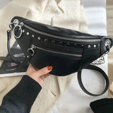 Female Waist Crossbody Purse Phone Bag Belt Bag Bag Travel Pouch Leather Chest