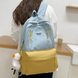 Female Waterproof College Backpack Women Nylon Laptop School Bag