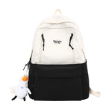 Female Waterproof College Backpack Women Nylon Laptop School Bag
