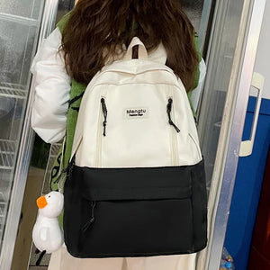 Women's Waterproof Nylon College Backpack